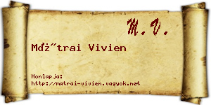 Mátrai Vivien névjegykártya